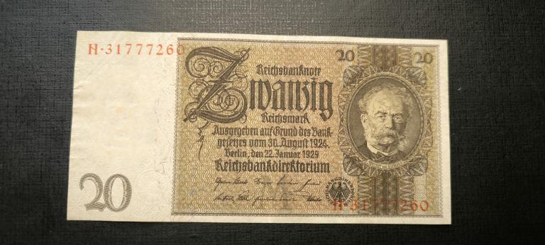 Германия 20 марок 1924   1929