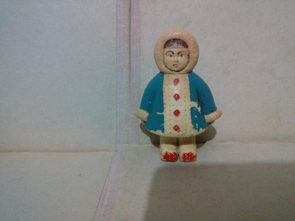 Игрушка.Фигурка.Чукча.Дружба Народов.ФХИ.Колкий пластик.СССР