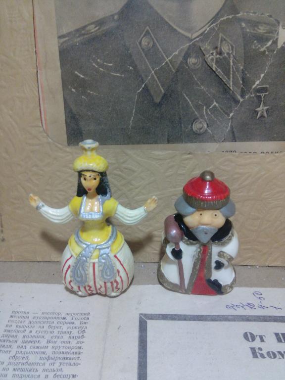 Игрушка.Фигурка.Набор.Сказка о Золотом Петушке.Колкий пластик..СССР