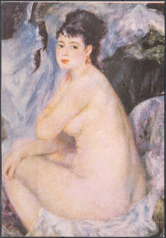 Календарик 1992 Пьер - Огюст Ренуар "Обнажённая" Живопись Художник Искусство Ню Тираж 93 750