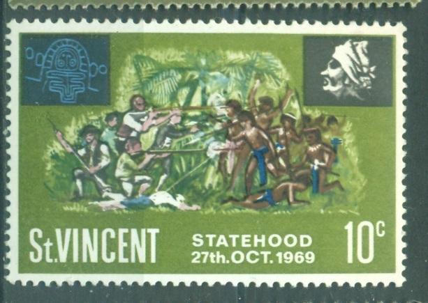 Сент Винсент 1969 г. Независимость негашеная**