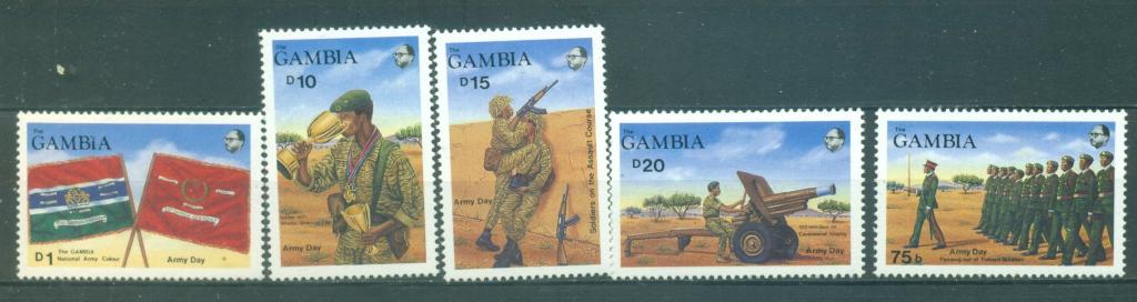 Гамбия 1989 г. серия-1 День армии негашеная**