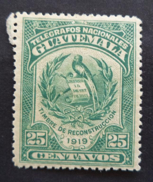 Гватемала 1919 г. Телеграф 1 *   л.24