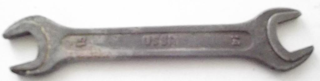 Гаечный, рожковый ключ 13х14. CHROM VANADIUM. Клеймо. USSR