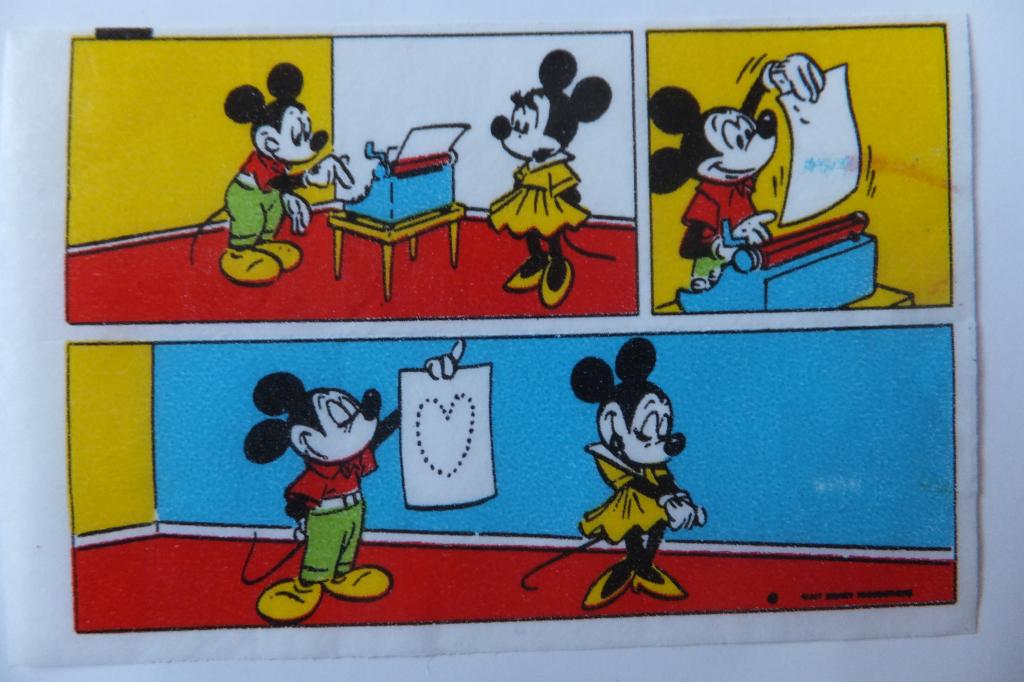 Donald Duck Mickey Mouse Bubble Gum Комиксы Дональд Дак Микки Маус Вкладыш 11