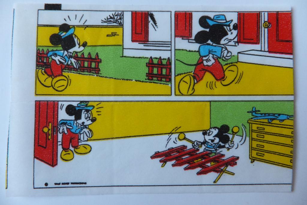 Donald Duck Mickey Mouse Bubble Gum Комиксы Дональд Дак Микки Маус Вкладыш 10