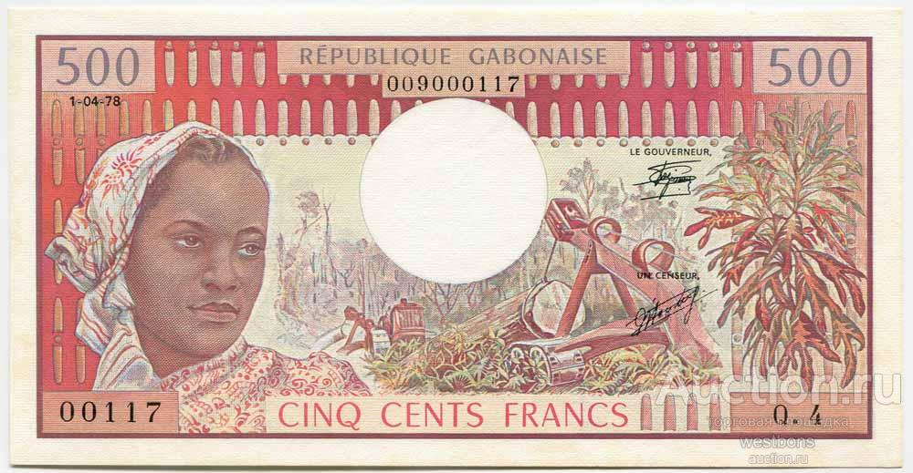 Габон 500 франков 1978 г. KM 2b UNC/UNC-