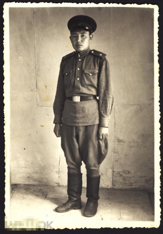 СССР. Фотография рядового красноармейца. Форма. Послевоенная.