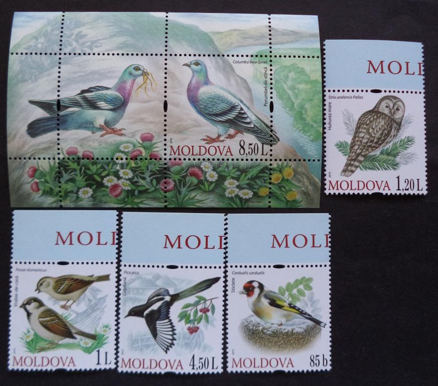 Молдова 2010 г.  Фауна . Птицы **   л.22