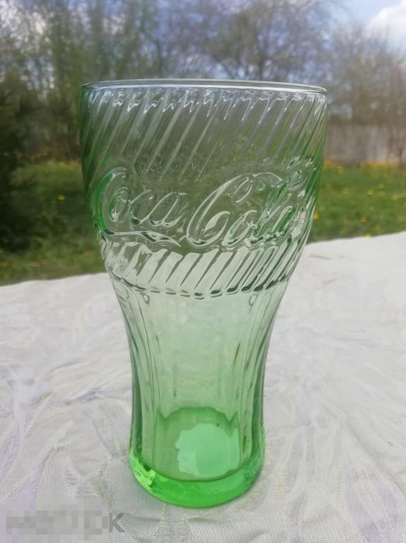 Стеклянный стакан Coca-Cola из Макдональдса — 360 мл. Зелёный.