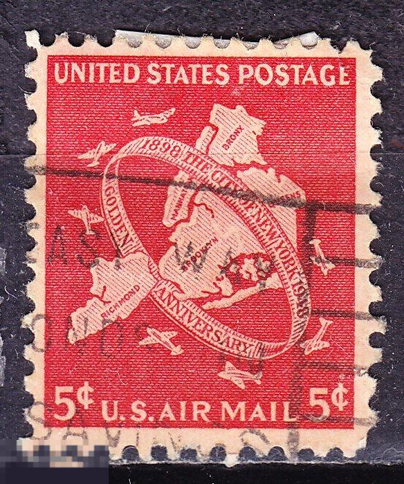 США Авиация авиапочта самолет  1948