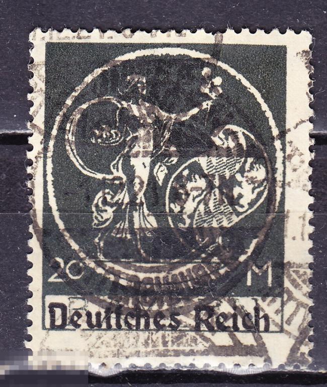 Германия 1920 надпечатка на марках Баварии