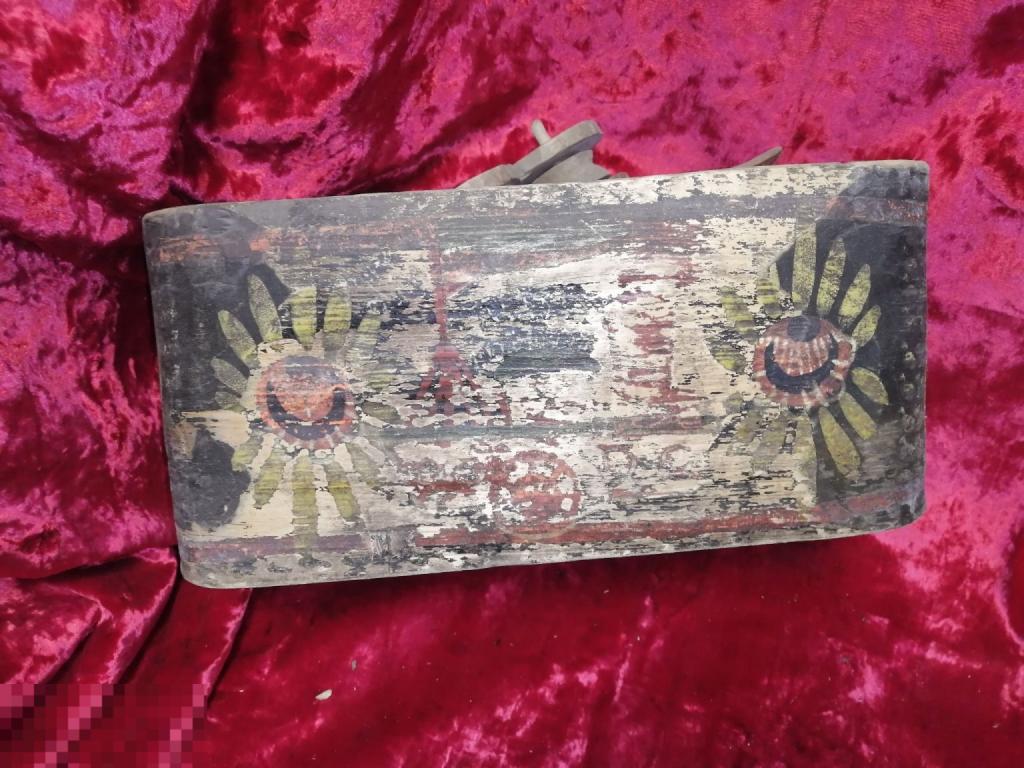 СТАРИННЫЙ МОЧЕСНИК  ГОРОДЕЦКАЯ РОСПИСЬ 19 век. ЦАРСКАЯ РОССИЯ