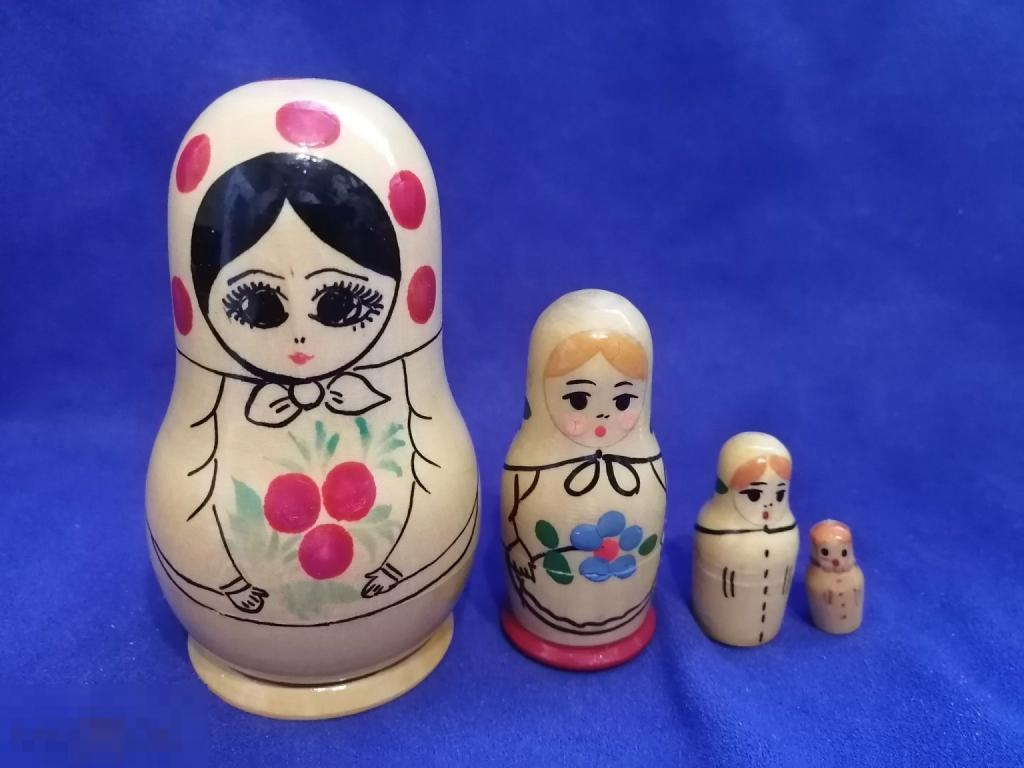 МАТРЕШКИ  СССР  1970-е гг.  4 шт.  из КОЛЛЕКЦИИ !
