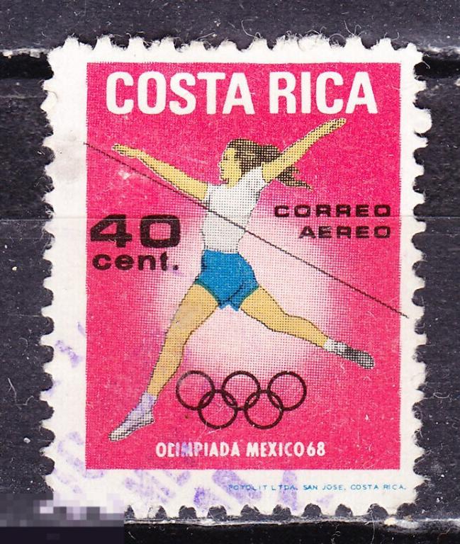 Коста-Рика 1968 Спорт олимпиада Мехико
