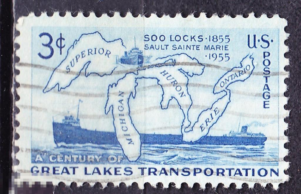 США 1955 корабль карта