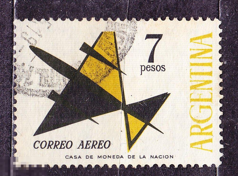Аргентина 1963 Авиация авиапочта самолет