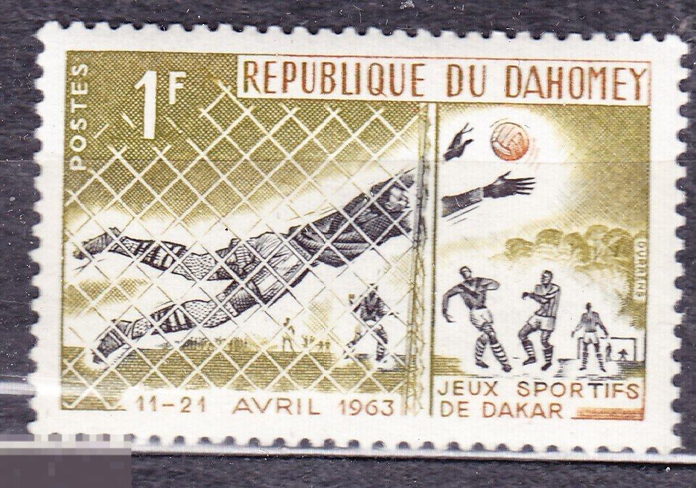 Французские колонии  Дагомея 1963 спорт футбол Бенин