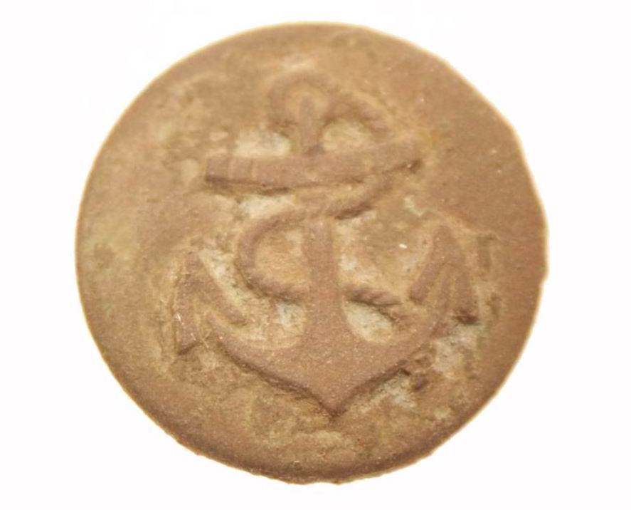 Старинная пуговица с якорем