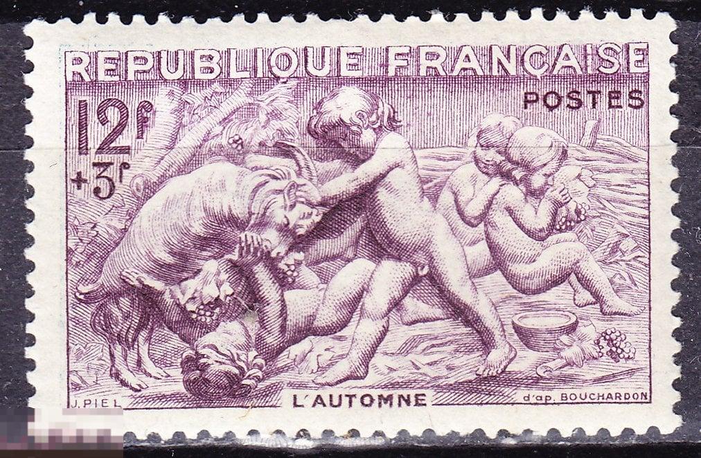 Франция 1949 Барельеф