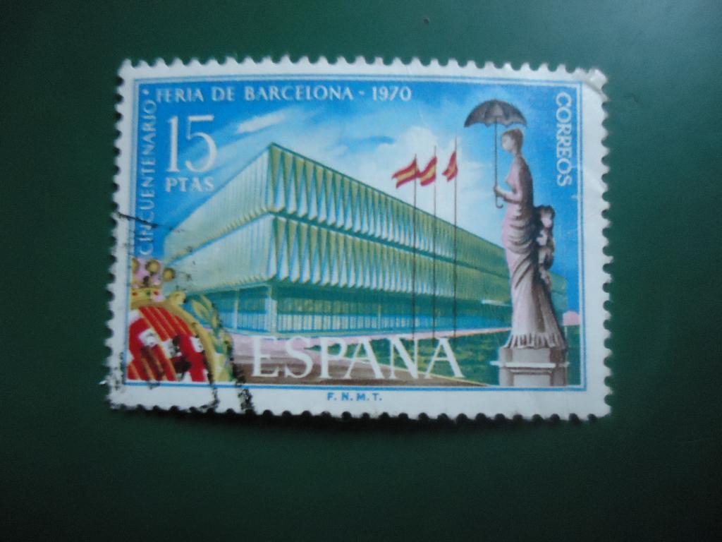 1970 г.  Испания   гаш. без клея.