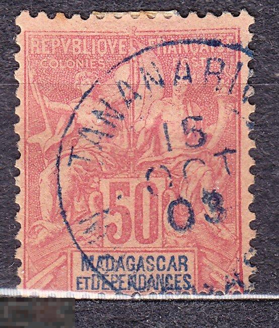 Французские колонии Мадагаскар 1896 классика стандарт