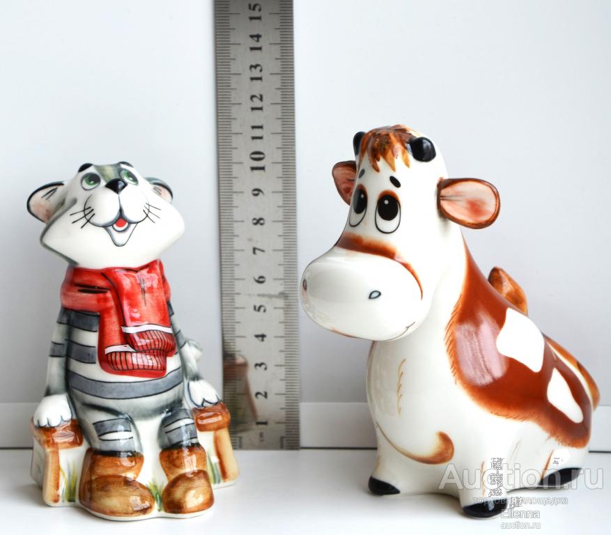 Фарфоровая статуэтка Гаврюша Кот матроскин Простоквашино Сказка мультфильм