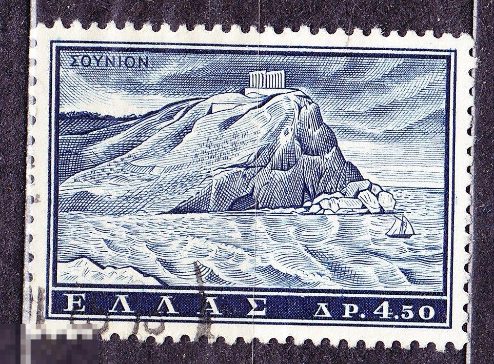 Греция 1961 Архитектура храм Посейдона
