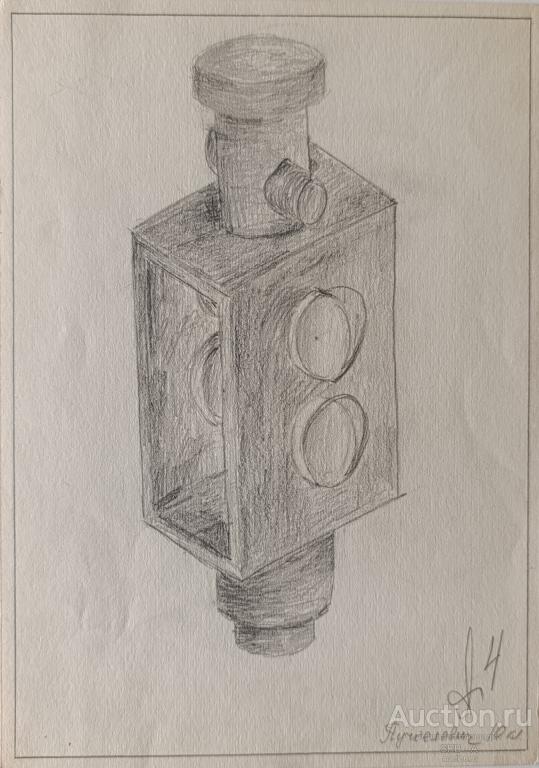 "Деталь" бумага карандаш Пучкелевич Н.А. 1950-е годы