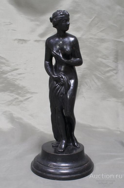 Статуэтка Купальщица, Касли, 1977 год, чугун,  высота 26  см (2)