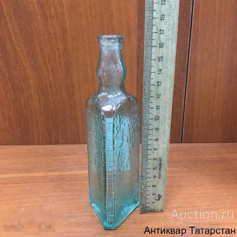 (15198) Бутылочка Трёхгранной формы с мерными делениями Редкость Аптека