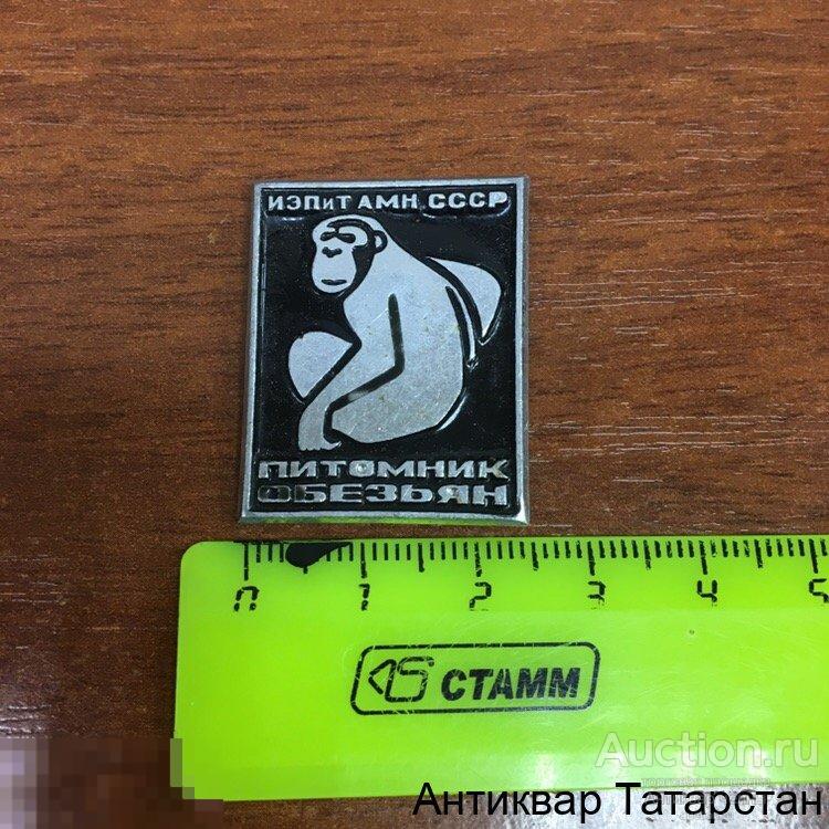 Значок ИЭПиТ АМН СССР Питомник Обезьян
