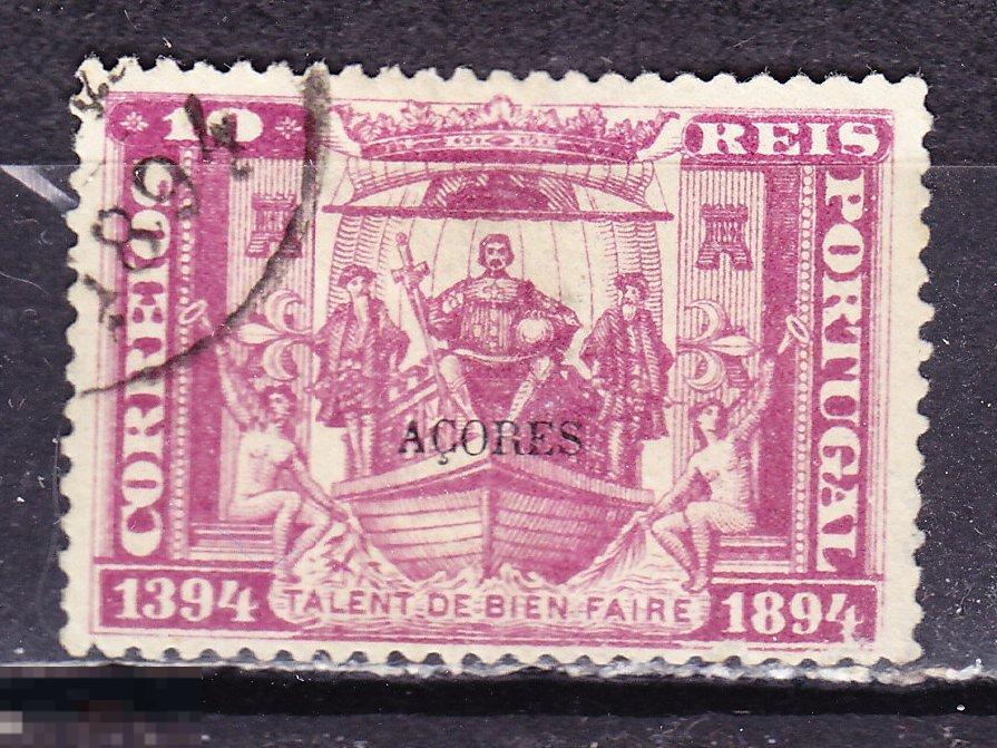 Португалия Азорские острова Азоры 1894 корабль парусник мореплавание