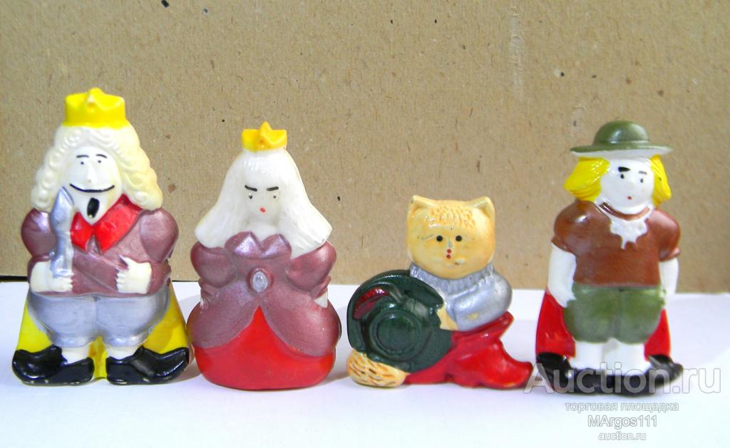 Игрушки СССР Набор Кот в сапогах Колкий пластик