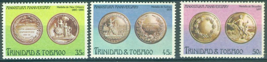 Тринидад и Тобаго 1976 г. Памятные медали негашеные**