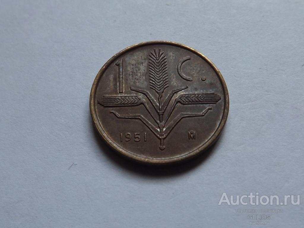 Мексика 1 сентаво 1951 Мо (Mexico 1 centavo 1951) СОСТОЯНИЕ!!!! Редкая!