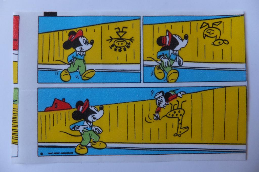 Donald Duck Mickey Mouse Bubble Gum Комиксы Дональд Дак Микки Маус Вкладыш 23