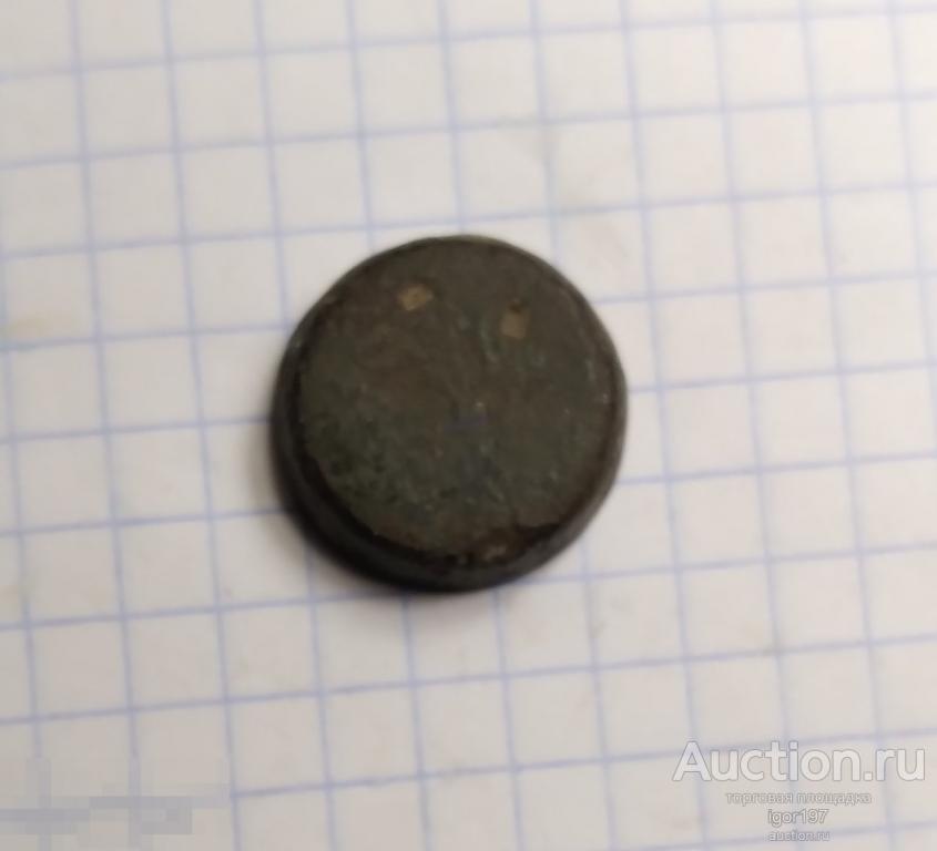 Гирька весовая  старинная  бронза РИ