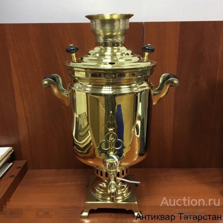 (5057)/16 Самовар жаровой Банка Царский Без Клейм 