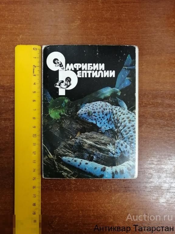 Набор Открыток Амфибии. Рептилии (Полный 22 шт) 1989 год СССР Водный Мир