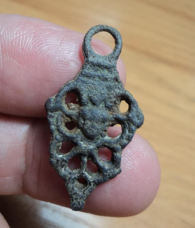 Книжная застежка Старинная,с изображением головы ангела