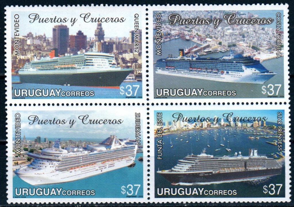 Уругвай 2006 корабли круизные лайнеры, MNH