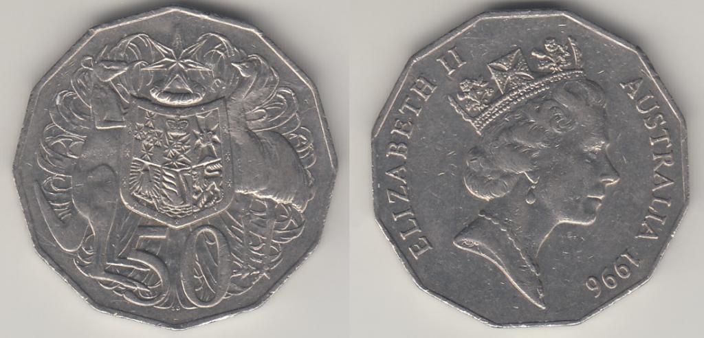 Австралия 50 центов 1996 _1