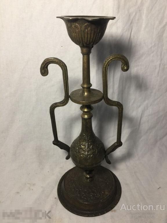 ★★!!!!!!!!!!! СТАРИННЫЙ ЛАТУННЫЙ-БРОНЗОВЫЙ-МЕТАЛЛИЧЕСКИЙ ПОДСВЕЧНИК (СССР) !!!!!!!!!!!!!!!!!!!!!!!★★