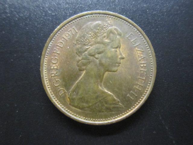 ВЕЛИКОБРИТАНИЯ  2 НОВЫХ  ПЕНСА   1971