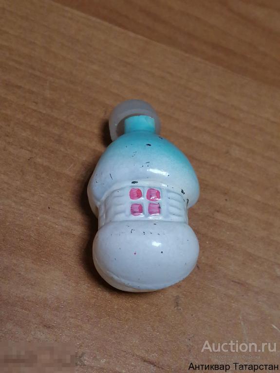 Ёлочная игрушка Домик Стекло СССР