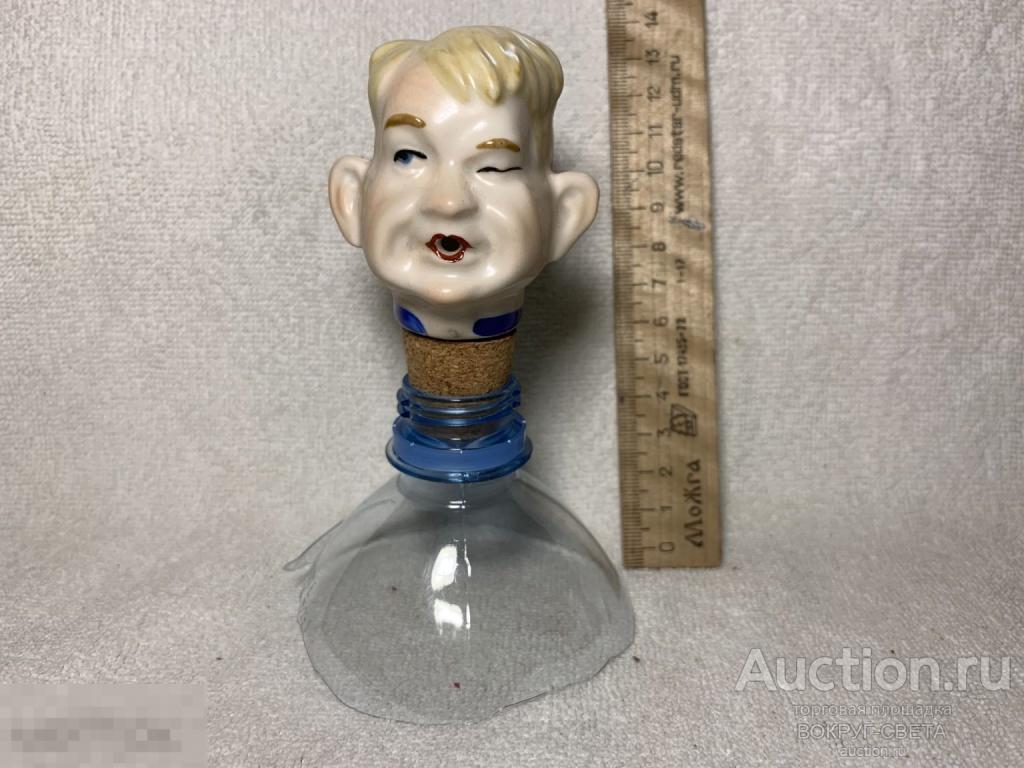 ★★ СТАРИННАЯ ФАРФОРОВАЯ (ПРОБКА-НАЛИВАЙКА) ДЛЯ БУТЫЛКИ ГЕРМАНИЯ! РОСПИСЬ!  170) ★★