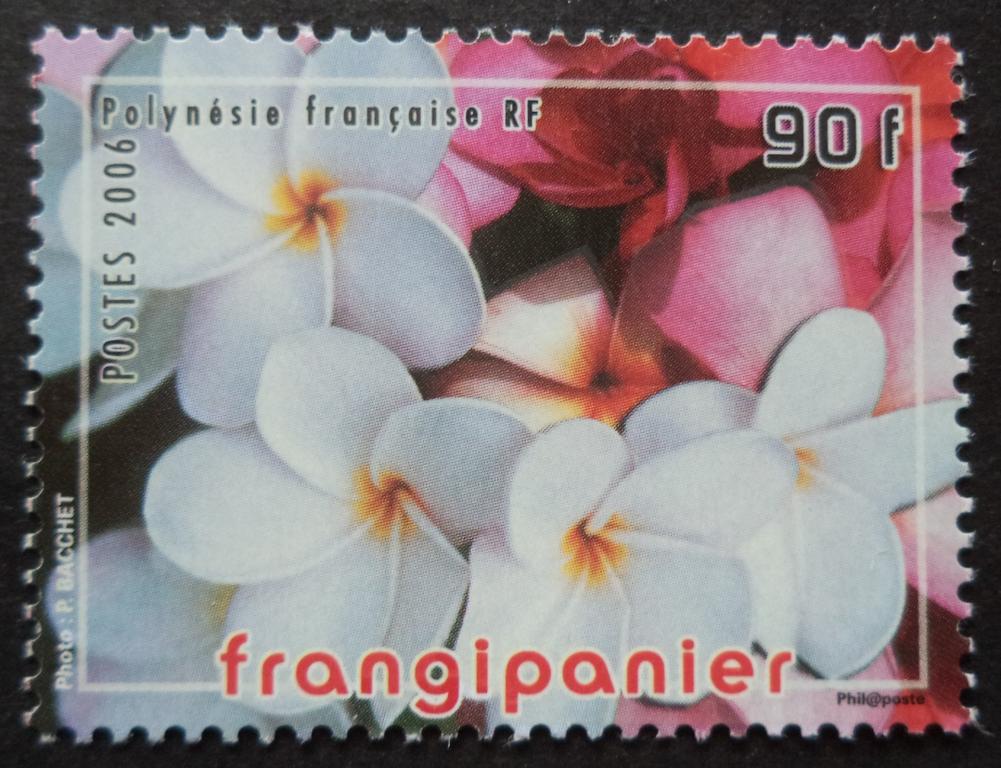 Французская Полинезия 2006 г.  Флора . Цветок .Дерево Франжипани **  л.19