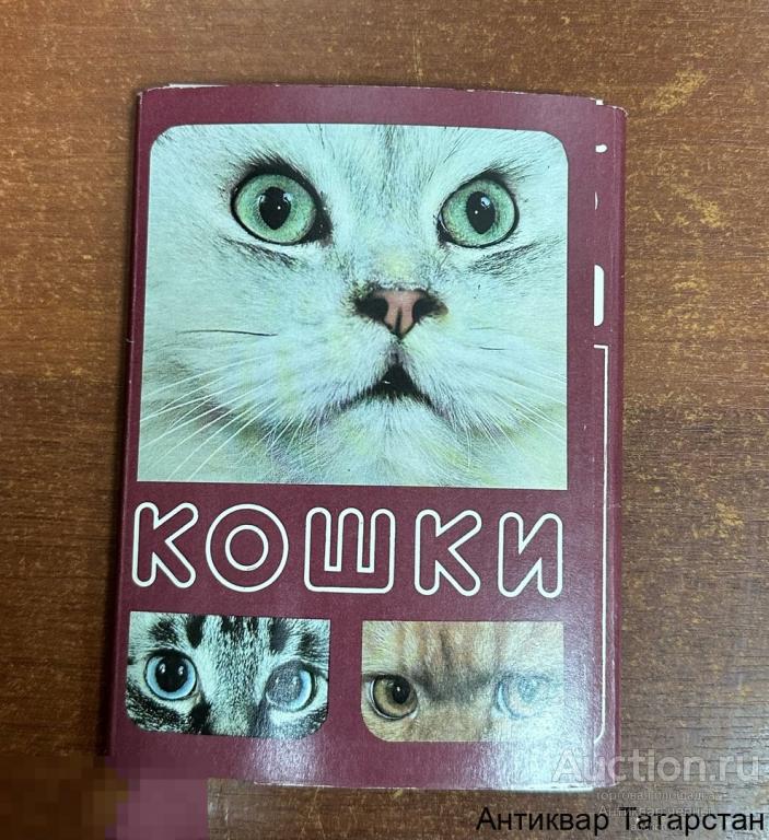 Набор Открыток Кошки (Неполный 17 из 18 шт) 1989 год СССР