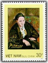 (1987-091) Марка Вьетнам "Гертруда Штайн" Картины Пикассо III 